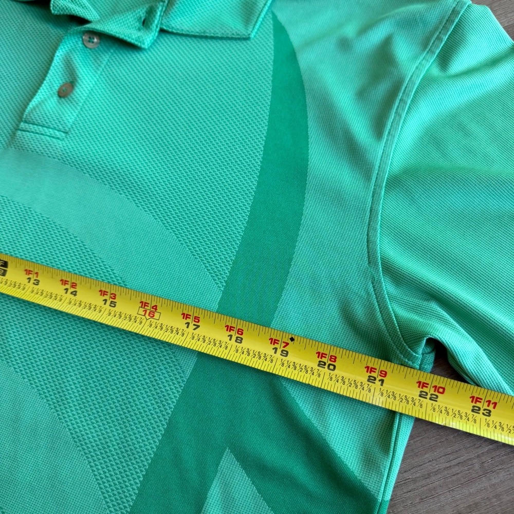 Tehama Mens Green Hangem Dry Moisture Management Golf Polo Shirt Size Medium - Picture 3 of 8